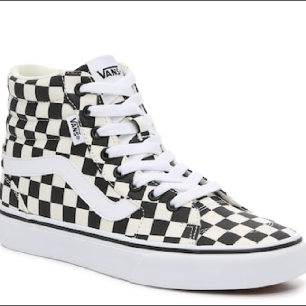 Van’s Black/White Checkered FILMORE HIGH-TOP SNEAKER - WOMEN'S 8.5
